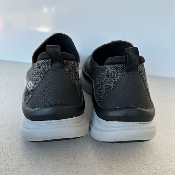 Skechers Shoes Mens 9 D'Lux Walker Quick Upgrade Slip Ons Sneakers 232163 Grey - Picture 3 of 8